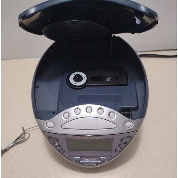 Sony Dream Machine ICF-CD843V AM/FM 4-Band Radio CD Player Alarm TESTED - Picture 8 of 9